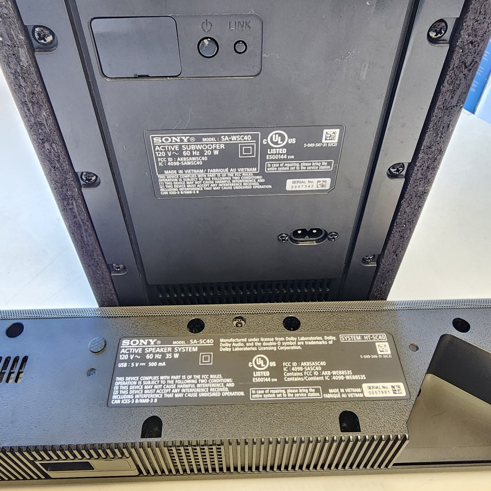 SONY HT-SC40 SOUNDBAR (HT-SC40) SONY HT-SC40 SOUNDBAR (HT-SC40)